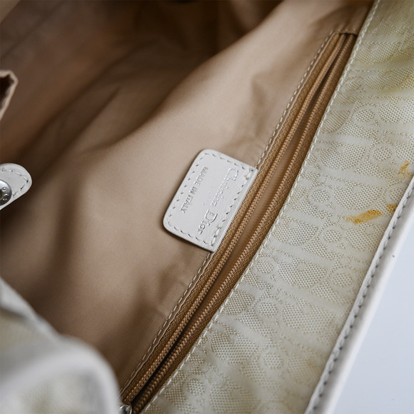 Dior Off-White Monogram Nylon Lovely Shoulder Bag - Picture 11 of 16